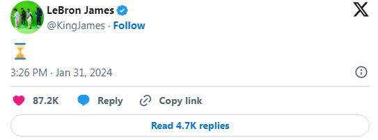 开云登录-继续猜！神秘表情引交易猜想 詹姆斯拒绝给出解释
